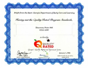 Discovery Point Old Peachtree "Quality Rated" Accreditation
